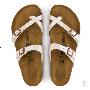 BIRKENSTOCK👡 Mayari Graceful Pearl White Sandals
